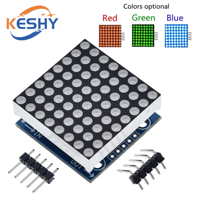 MAX7219 dot matrix module microcontroller module display module finished goods , Can be together for arduino programming