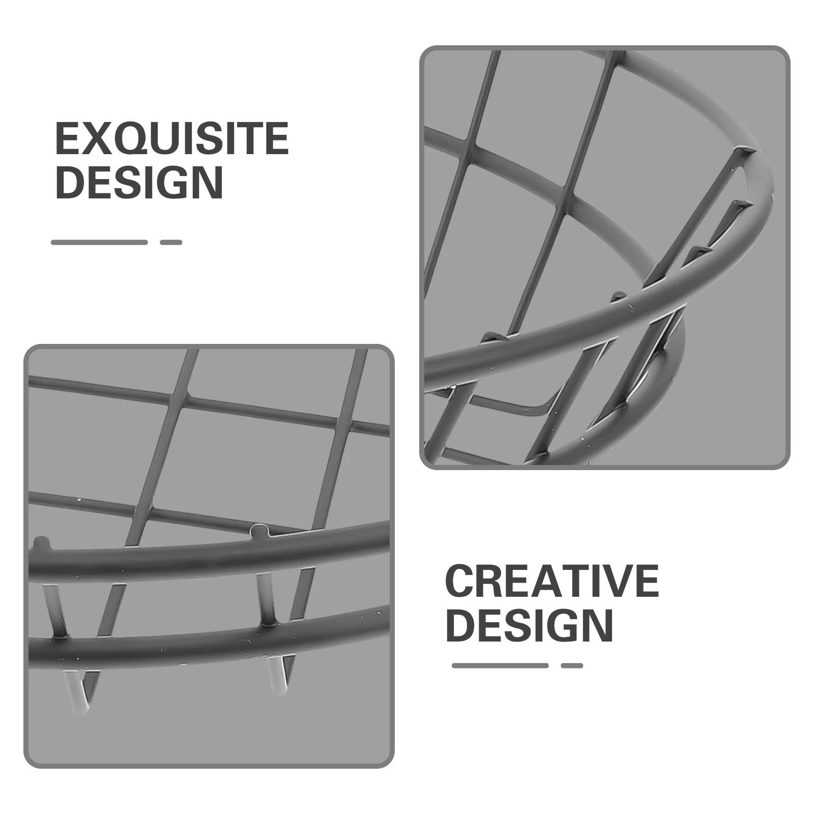 

1Pcs Wire Basket Stainless Steel Bread Basket Large Capacity Easy Clean Kitchen Storage Fried Food Holder