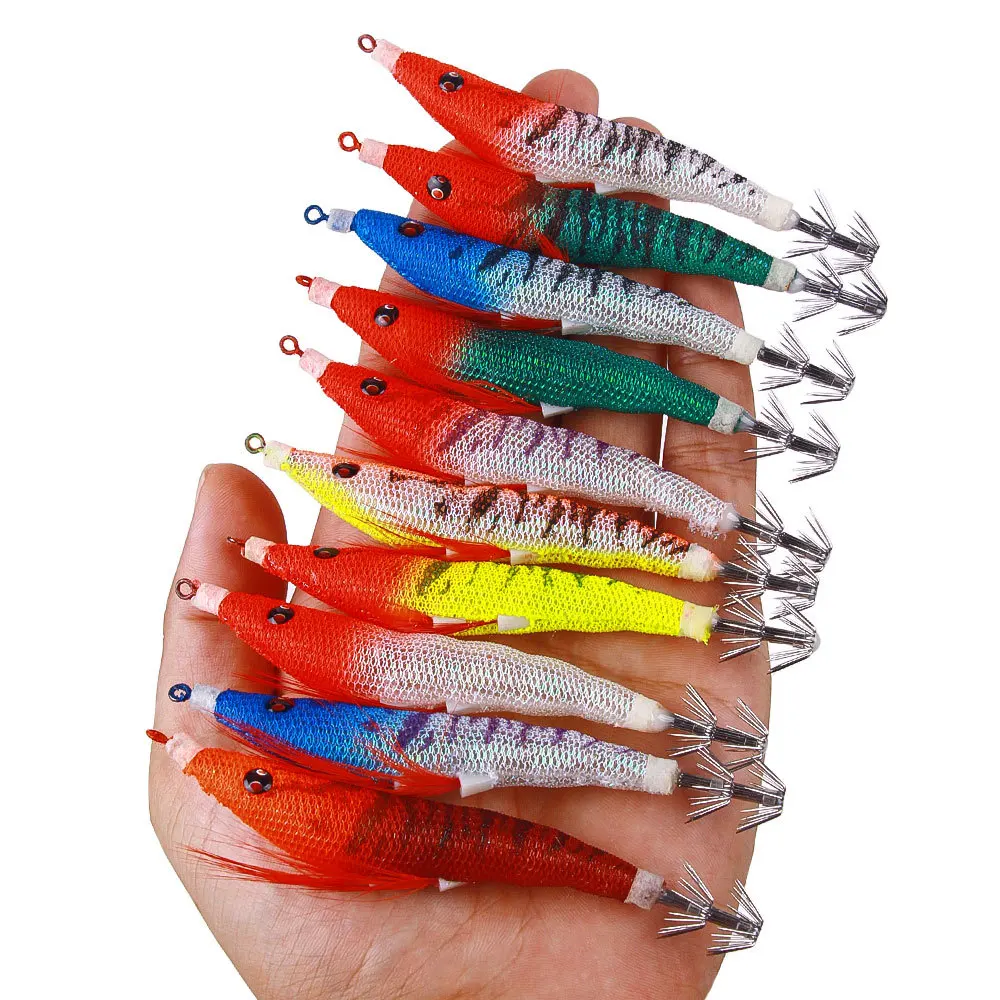 Bionic Shrimp Luminous Jumping Shrimp Sea Fishing Bait Wholesale Squid Hook Bionic Fishing Box Lure Squid Octopus Shrimp Bait