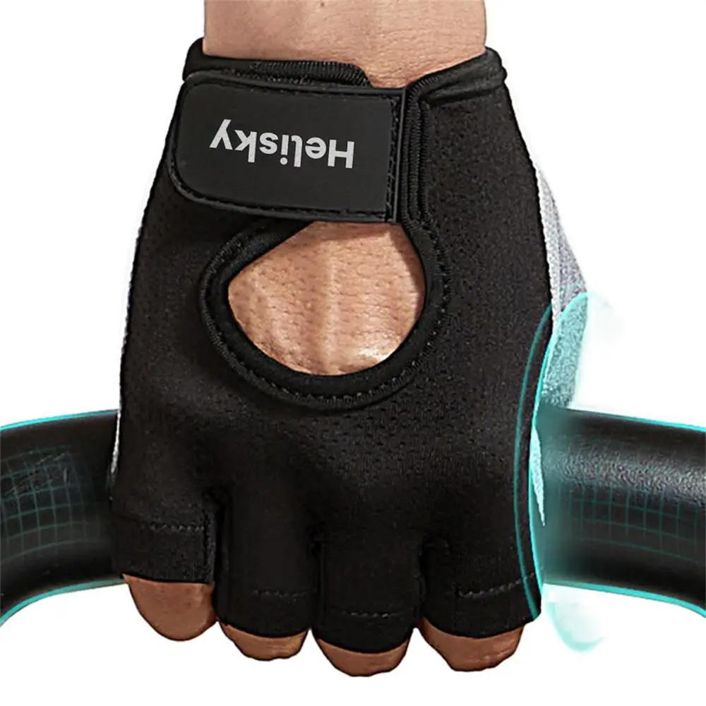 Helisky Bicycling gloves, Women Men Half Finger 3D Gel Bikes Gloves Breathable Bicycling Gloves