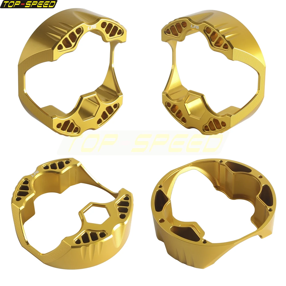 Motorcycle LED Headlight Housing Baja Designs LP6 Pro LED Headlamp Shell For Harley M8 Softail Low Rider EI Diablo Touring FLTRX view 3