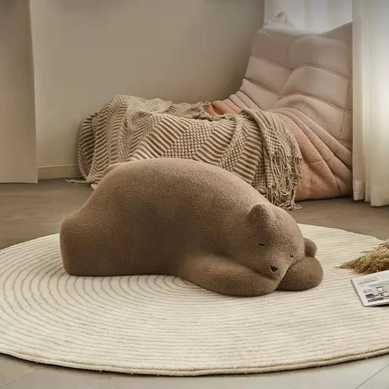 Lazy sofa, recreational animal seat, lying down bear, polar bear, sofa wabi sandy wind