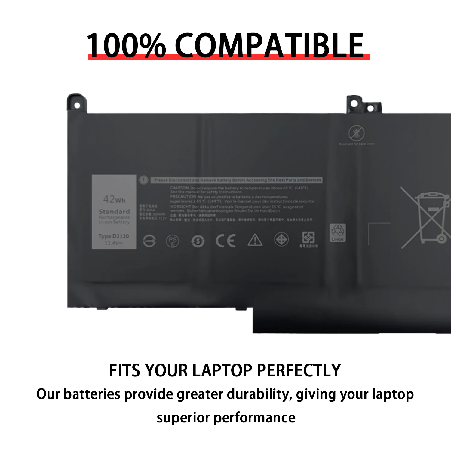 NEW DJ1J0  PGFX4 Laptop Battery For DELL Latitude 12 7000 7280 7380 7480 Series Notebook Tablet PC Fully compatible