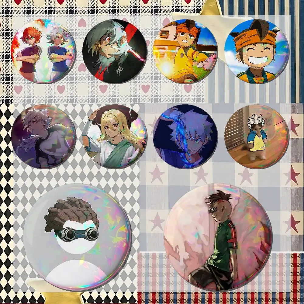 I-InazumaS Eleven Cute Badges Tinplate Soft Button Pin Brooch Metal Badge Custom Jewelry Accessories Hat Bag Lapel