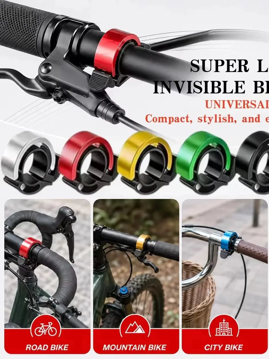 AliExpress NONE Universal Invisible Small Bicycle Bell Handlebar Horn Clear Crisp Loud Sound Beep Alarm MTB & Road Bike Accessory