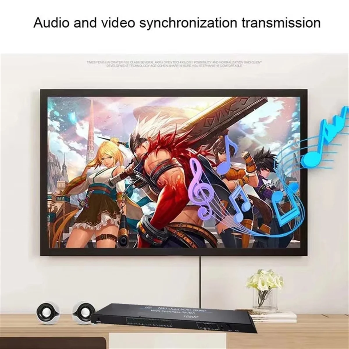 NEW 1080P 16x1 HDMI-Compatible Multiviewer 8 10 16 Screen Segmentation Seamless Switch Multi Screen Splitter EU Plug