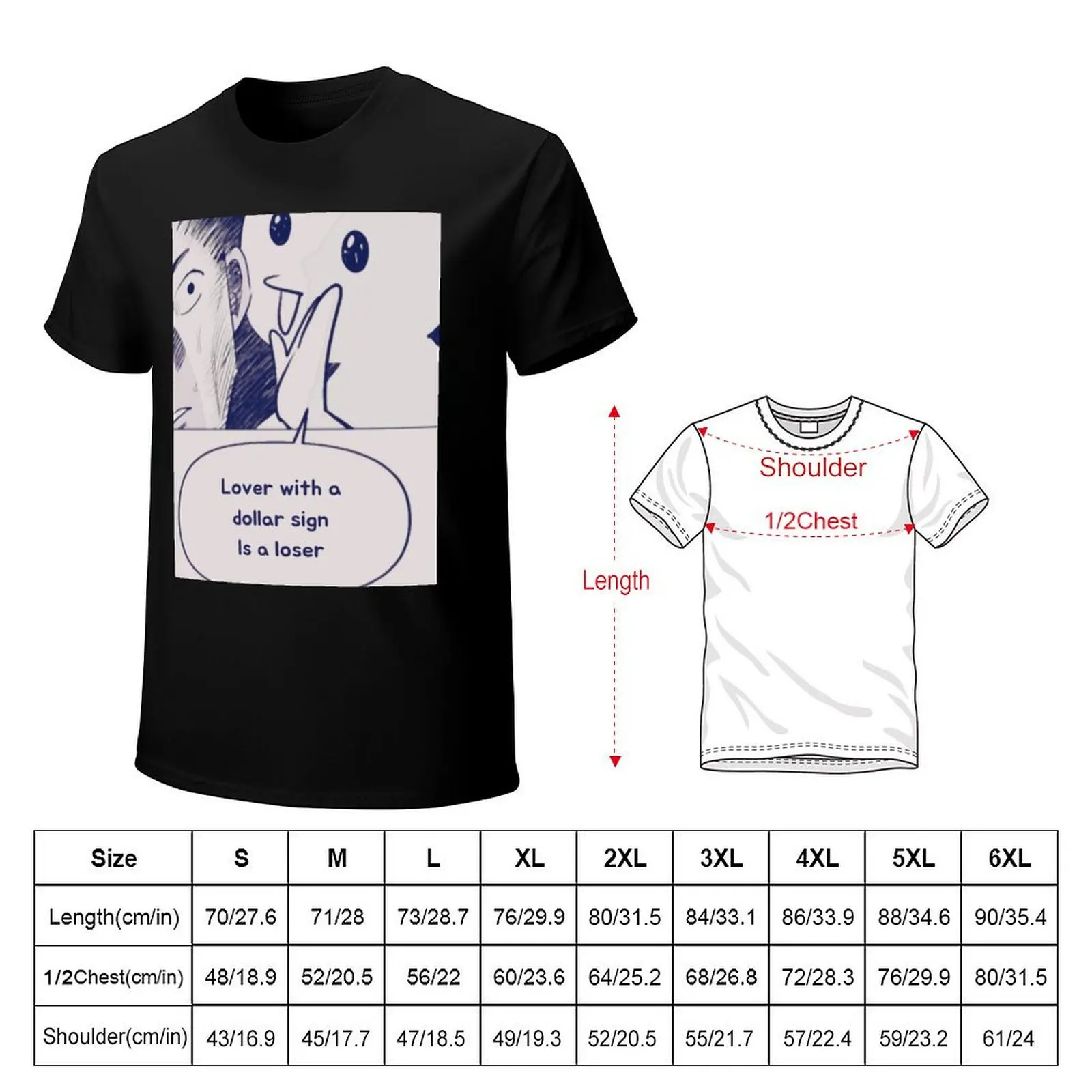 Lo$er=Lo?er (Loser=Lover)- TXT T-Shirt UV Sun Protection Tee Shirt