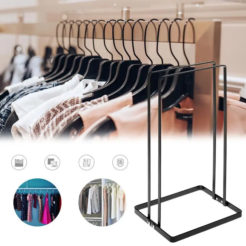 Hanger Holder Organizer Clothes Portable Metal Hanger Rack Stand Clothes Storage Rack For Closet Laundry Dry Cleaning Room