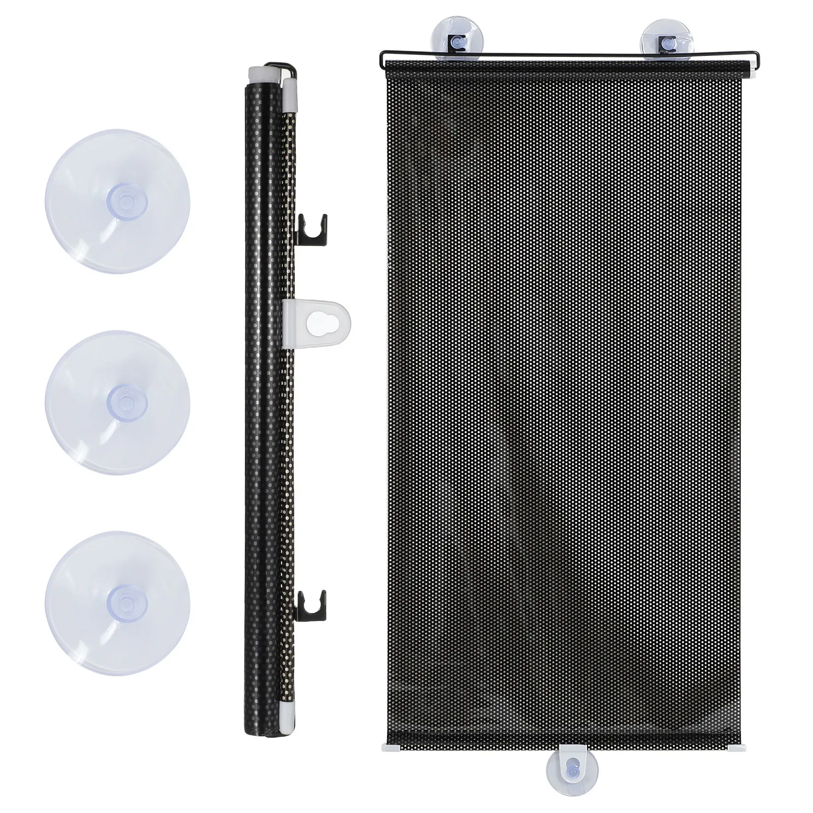 Balcony Sunshade Blackout Curtain Suction Cup Easy Install Temporary Blind Door Roller Blinds Window Privacy Shade