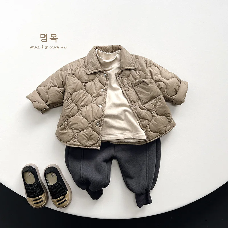 

Boys Coat Overcoat Jacket Windbreak Outerwear 2024 Cardigan Winter Autumn Cotton High Quality Christmas Gift Children's Clothing