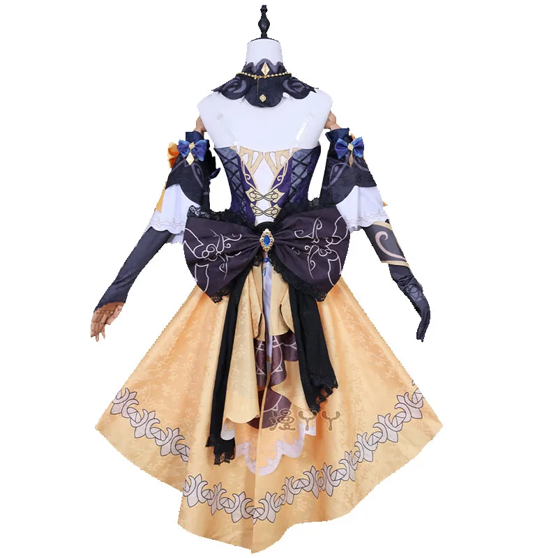 Anime Navia SR/SSR Cosplay Costume Fontaine Spina di Rosula Genshin Impact New Навия Naviya Nabia Set Hat Rose - view 6