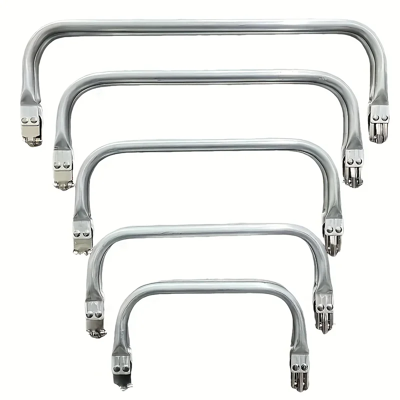 

Двойные металлические рамки для кошельков с серебряным покрытием, 5 шт., фурнитура для сумок своими руками, для рукоделия и шитья