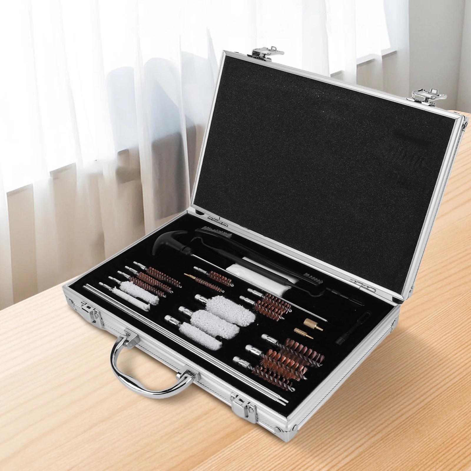 

Gun Cleaning Kit Gun Cleaner Set Gun Barrel Brush Box Set Gun Brush Pipe Cleaning Tools for Hunting and Gun Maintenance