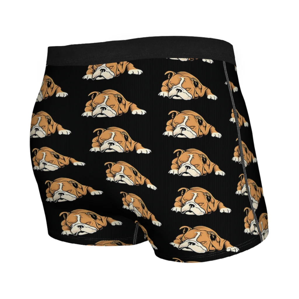 Calzoncillos de Bulldog Inglés para hombre, ropa interior, pantalones cortos ventilados, Bóxer