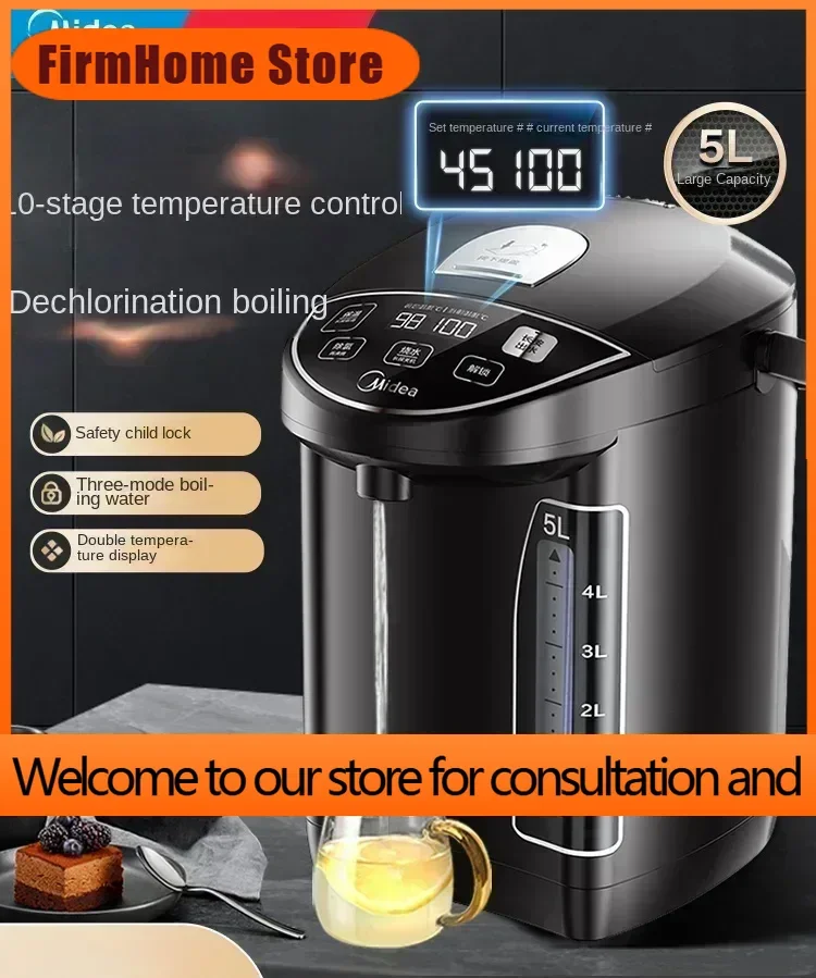 FirmHome Store220V Electric Water Bottle Insulation Integrated Hot Water Kettle Intelligent Boiling Kettle Constant Temperature
