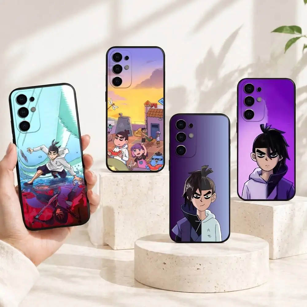 Cute Scissor Seven Phone Case Black Silicone Soft For Samsung S25,S24,S21,S22,S23,S30,Ultra,S20,Plus,Fe,Lite