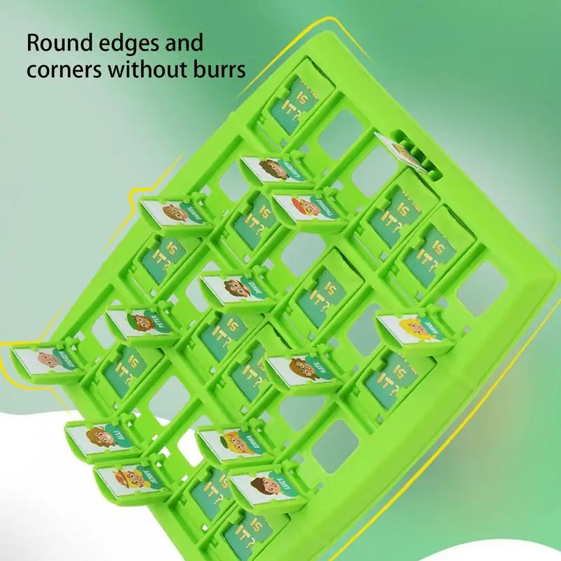 لعبة لغز المجلس للمنطق المنطقي والتفكير ، لعبة تخمين ، لعبة التخمين مع 96 بطاقة قطعة ، هدية للتعليم ما قبل المدرسة #3