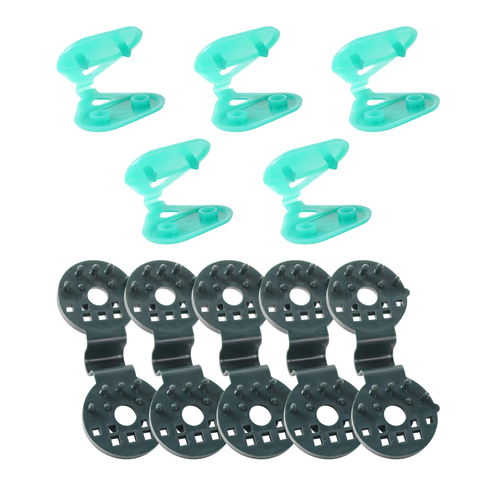 

5pcs Garden Shading Net Fixing Clip Greenhouse Film Button Clip Shading Net Pole Clip Insect Proof Net Fixing Clip Cable Plants