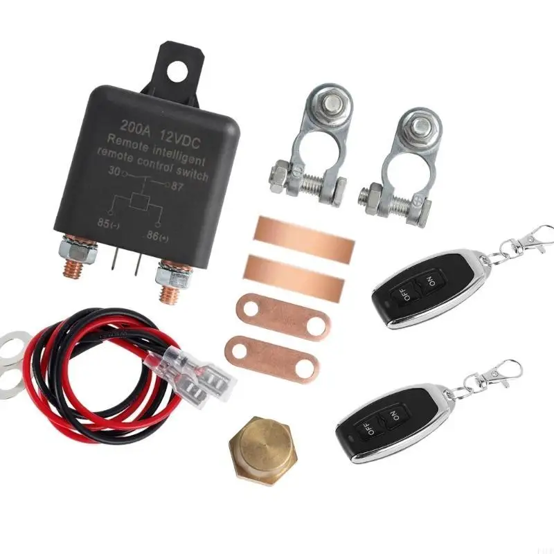 F1CF Remote 12V 24V Battery Disconnect Switch Wireless Disconnect for Enhanced Security and Longevity in Vehicles and Boats