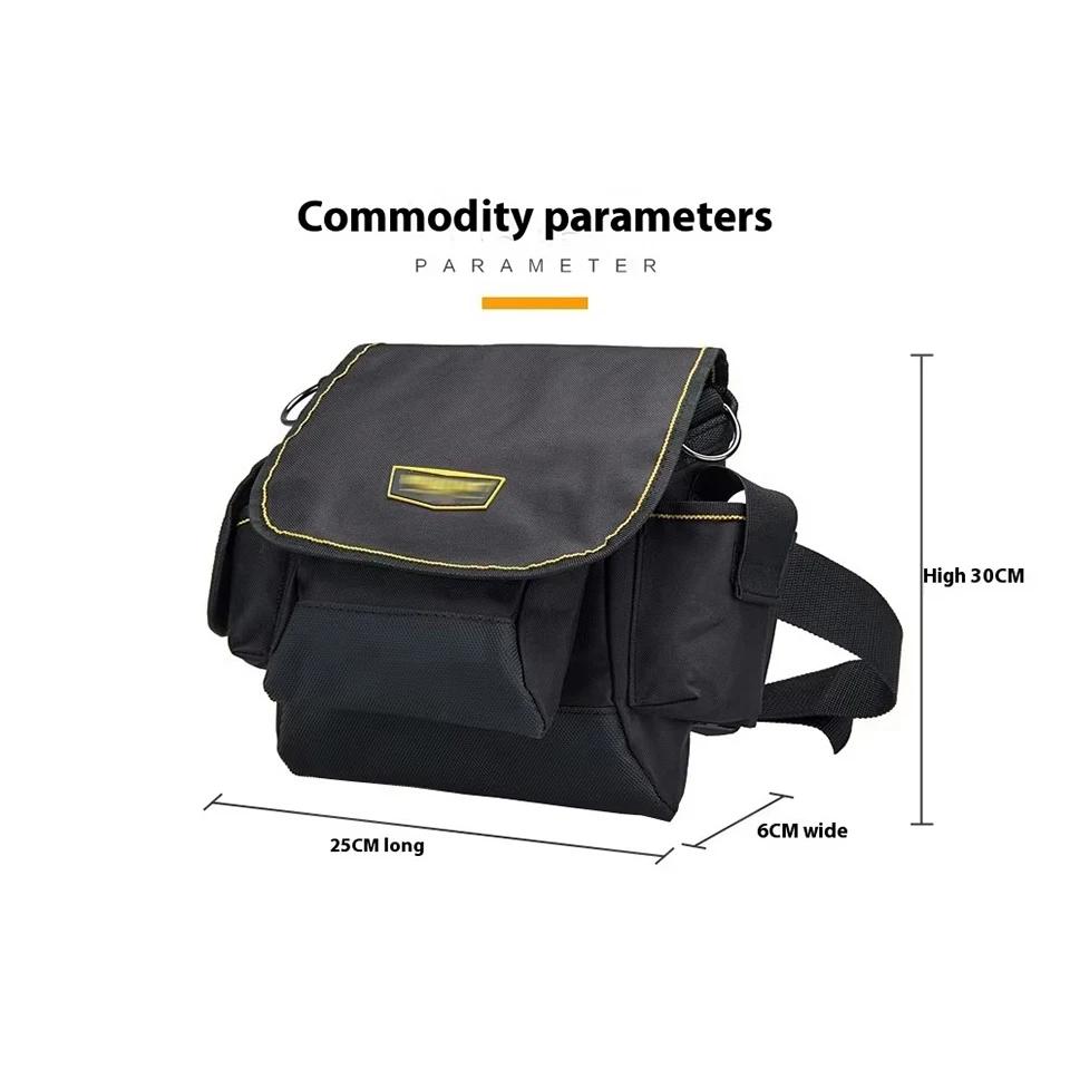 Tool Pouch - Electrician Tools Bag,Multic Pockets Tool Belts Pouches with Cover ,Thickened Oxford Cloth Belt Bag Pouch Bag WH018