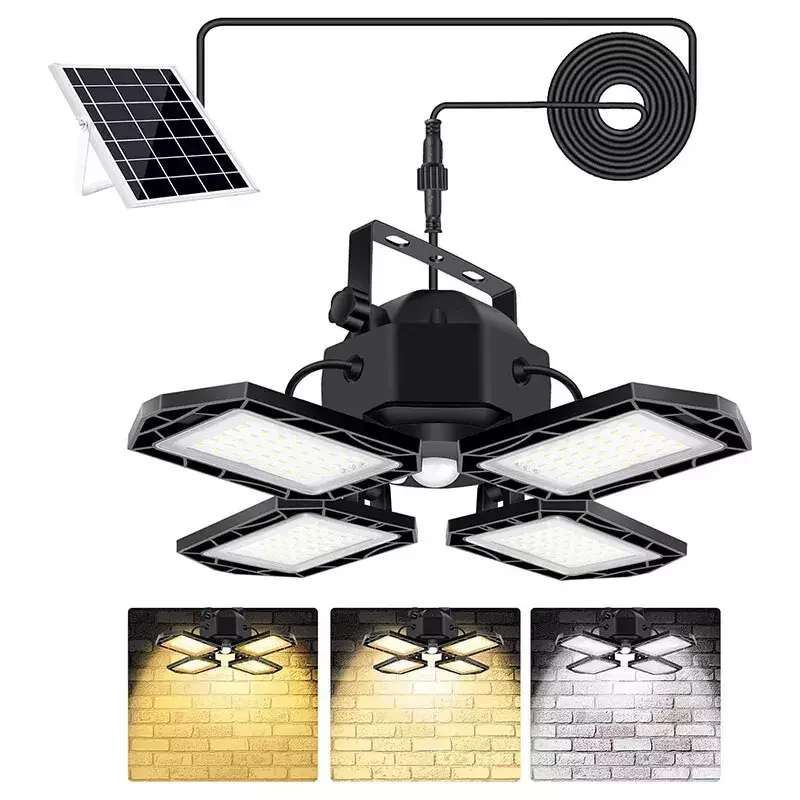 Lampe LED pliante avec capteur de mouvement, éclairage d'extérieur et d'intérieur, 3 Modes, projecteur pour éclairage industriel, atelier, entrepôt