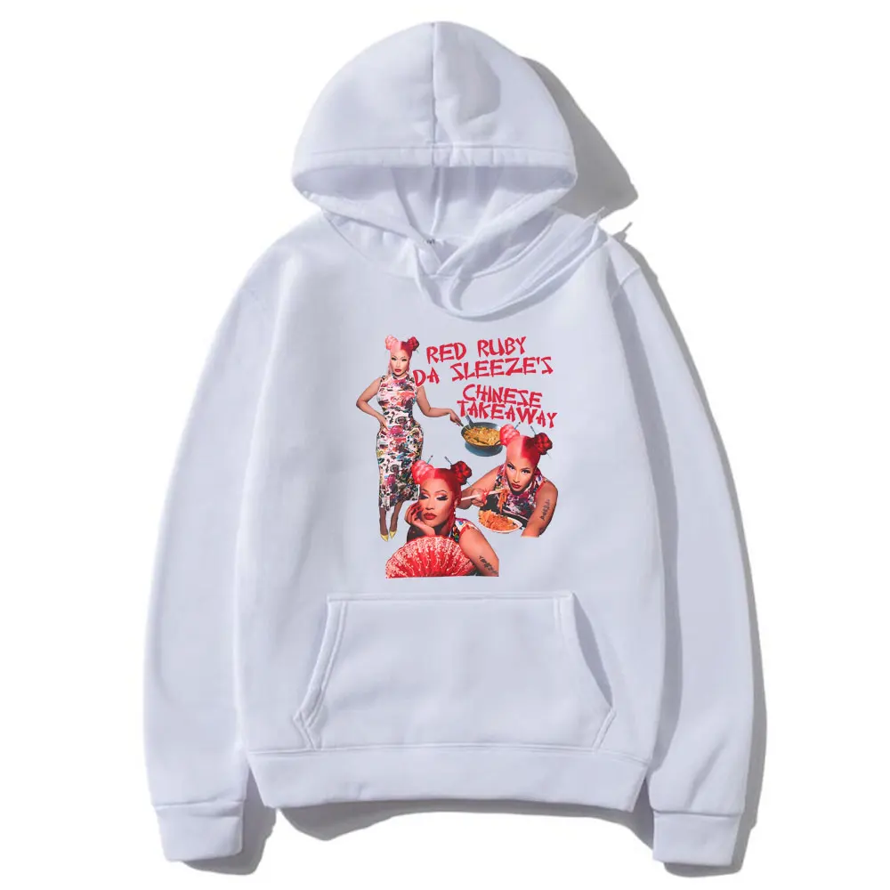 Red Ruby Da Sleeze Nicki Minaj Pink Friday 2 Hoodie Men's Fashion Hip Hop Hooded Sweatshirt Men Women Causal Oversized Hoodies