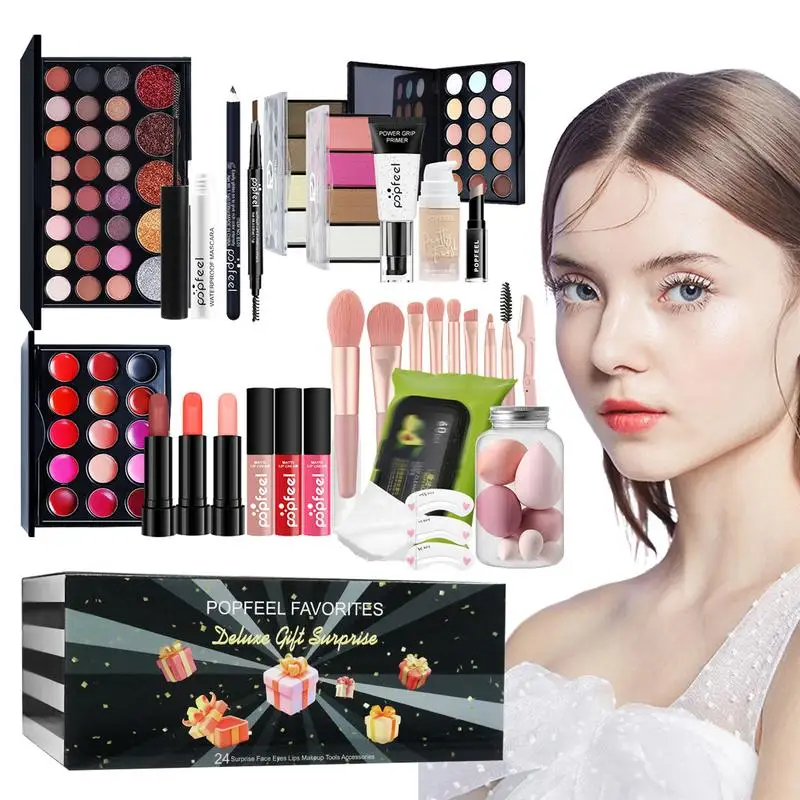 Full Makeup Set Women Teens Full Makeup Set Makeup Kit For Women Full Kit Set, All In One Makeup Sets Include Eyebrow Cosmetics