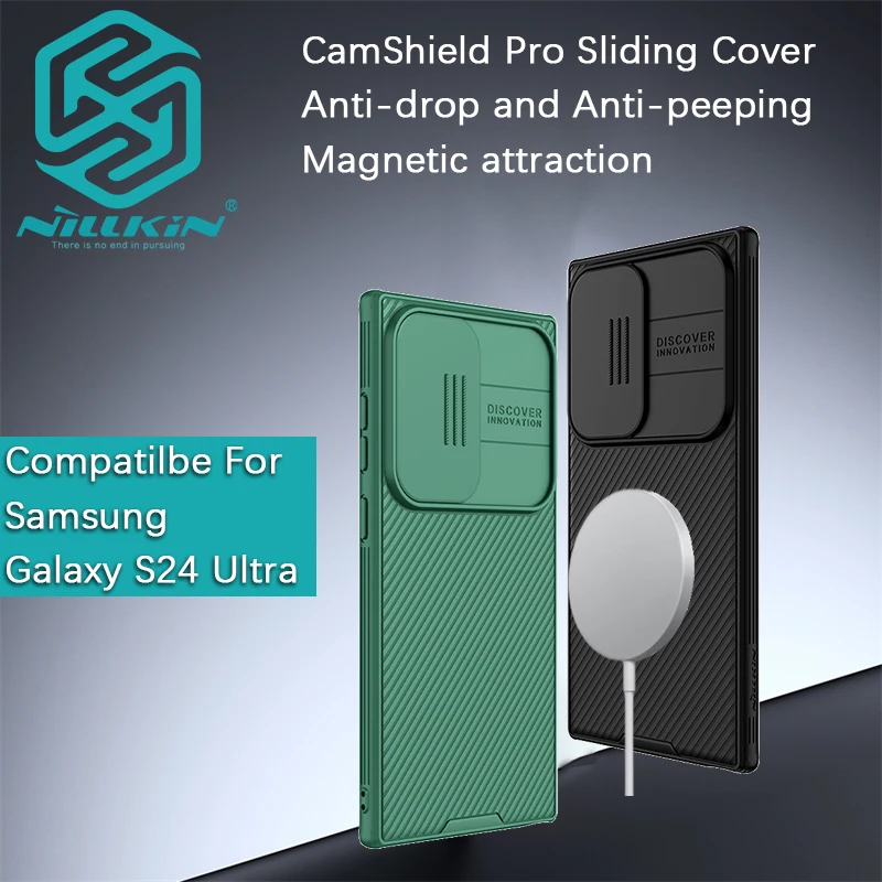 Nillkin For Samsung Galaxy S24 Ultra/S24+/S22/S21 FE/S23 FE/Note 20 A55 A54 A53 A52S A35 CamShield Pro Magnetic case phone shell