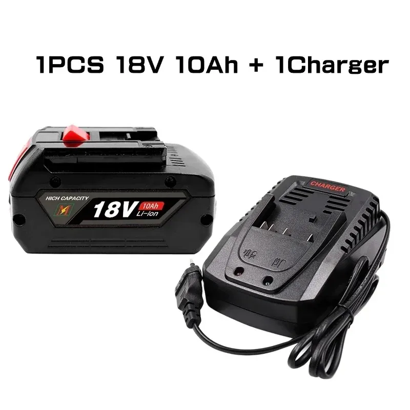 

18V Rechargeable Power Tool Battery 10Ah For Bosch 18V Power Tool Backup 10000mah Portable Replacement Battery replace