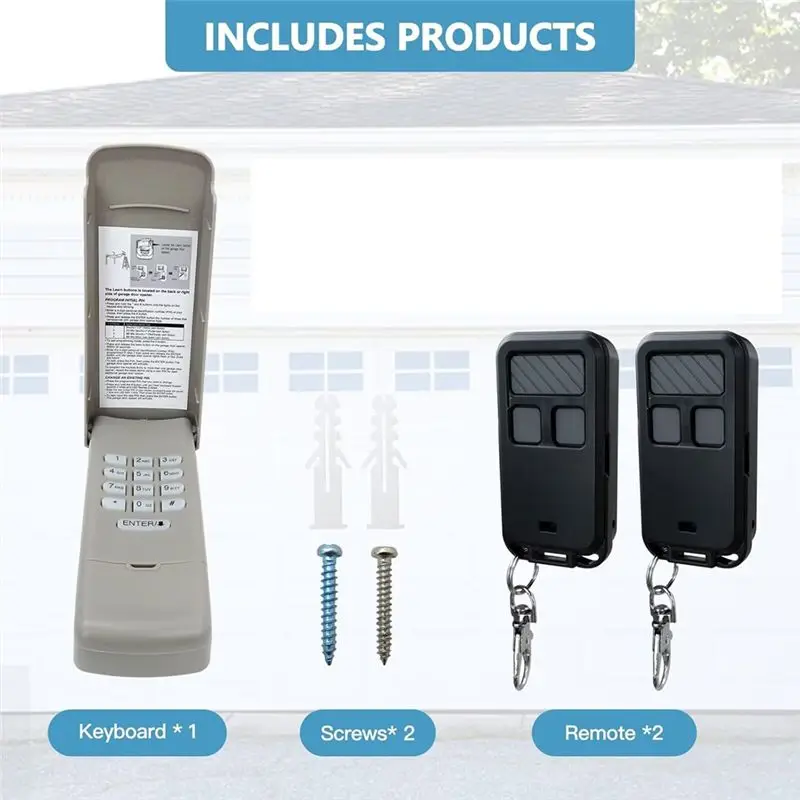 877MAX Garage Door Opener Keypad with 2 Remote 139.53680 Series for LiftMaster Chamberlain for Sears