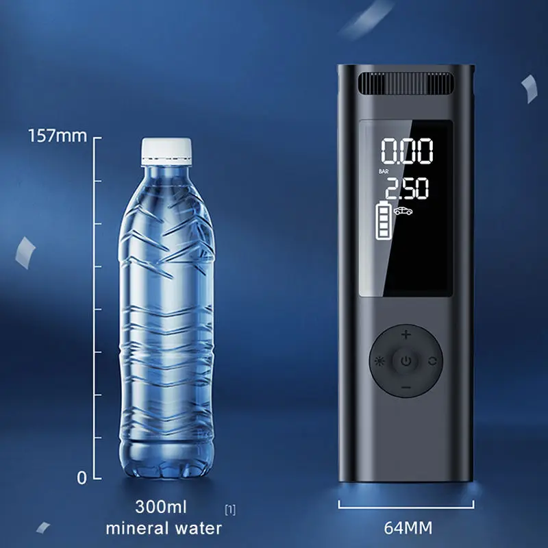 

Smart Digital Wireless Tire Compressor Portable 150PSI Fast Air Pump for Cars and Trucks Car Tools Inflator