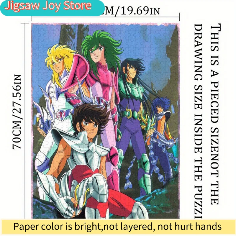 

A Colorful Saint Seiya Puzzle, Perfect for Family Interaction And Fun Gifts. Featuring Vibrant Abstract Designs, It Combines C