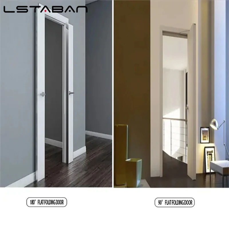 Folding Door Stainless Steel Heavy Duty Hinge 40kg Sliding Door Silent Hinge 180 Degree Wooden Door Opening Furniture Hardware