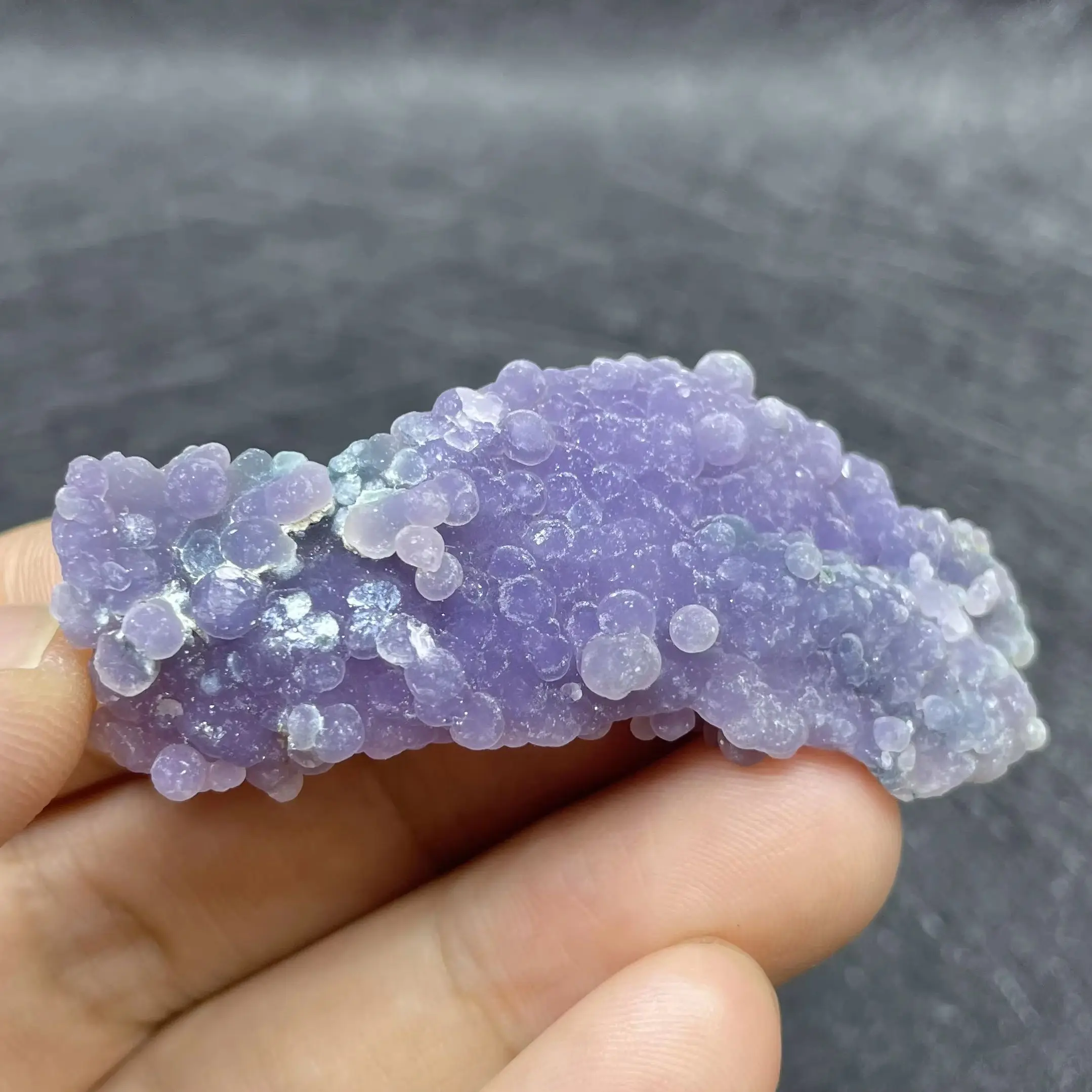 Natural Granule Green Purple Grape Agate Mineral Specimen Energy Crystal Reiki Healing Stone Home Decor