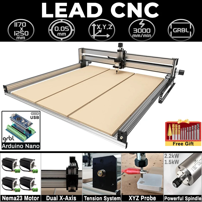 20%OFF BulkMan3D Latest Lead CNC Router Machine Arduino Nano GRBL 4-Axis Precise DIY CNC Engraver for Wood Metal Acrylic PCB
