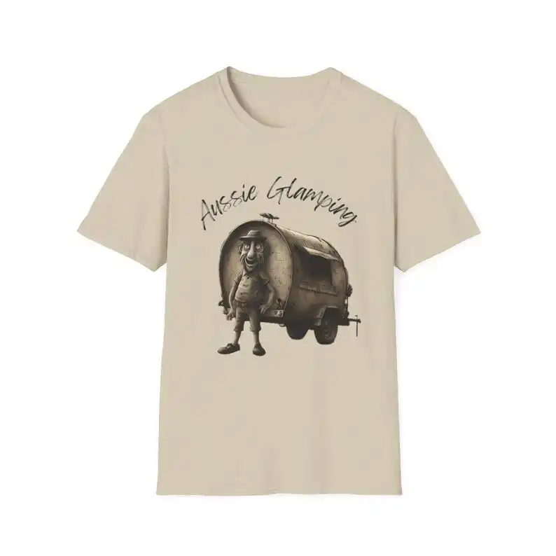 Aussie Glamping Unisex T-shirt or Glampers, Campers and Travelers in Australia