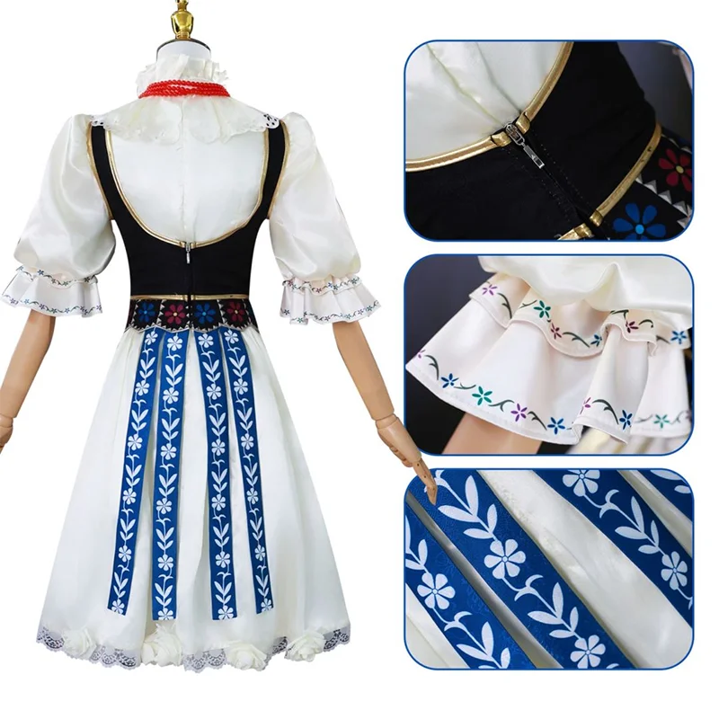 Identiteit V Cosplay Kostuum Spel Vera Nair Mooie Jurk De Duif Als Judith Halloween Outfits Carnaval Feestkleding Voor Vrouwen