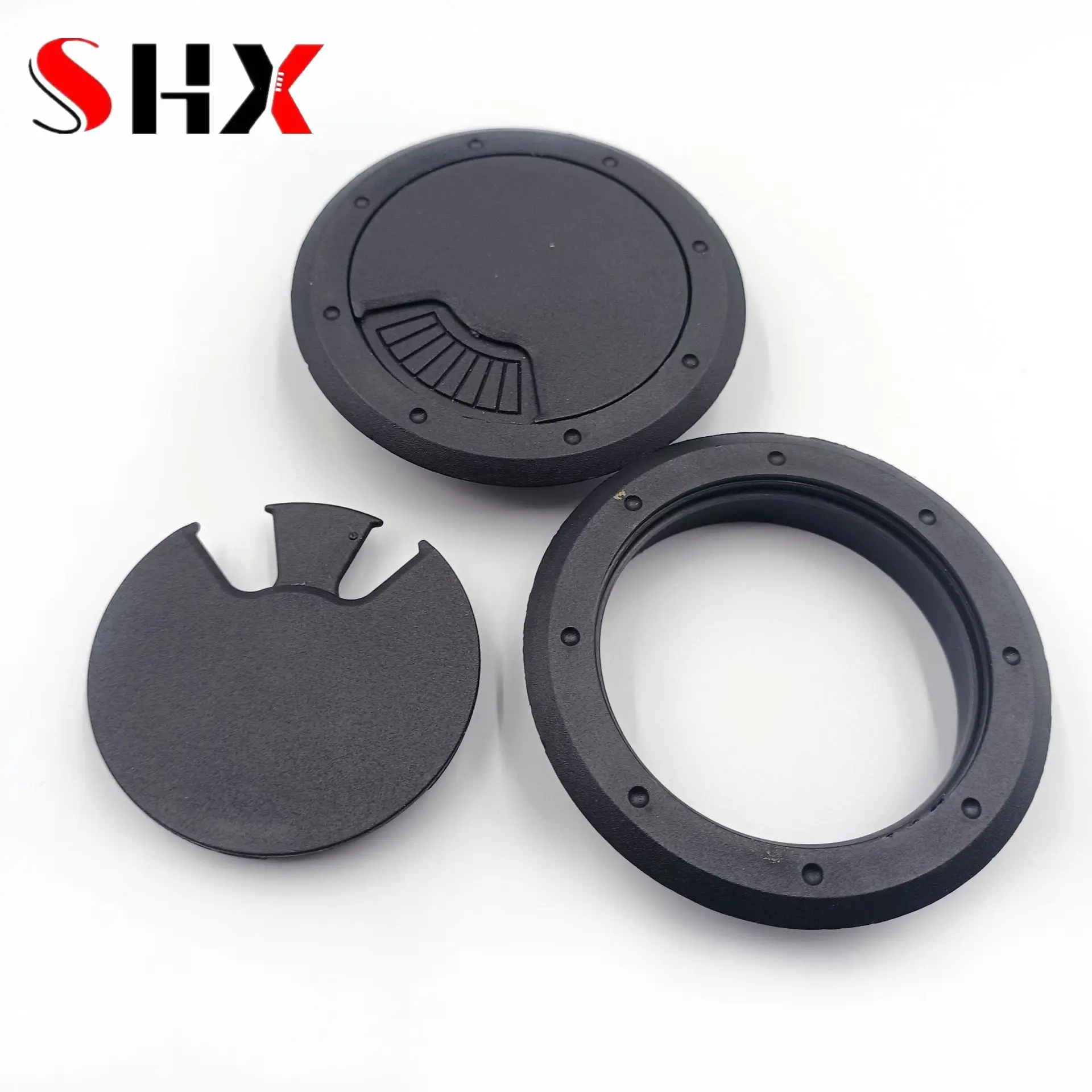 6080mm Computer Grommet Desk Table Plastic Cable Hole Cover PC Computer Desk Classic Round Wire Tidy Grommet