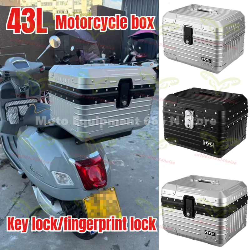 43l-new-fingerprint-lock-motorcycle-trunk-large-capacity-key-lock-trunk-scooter-motorcycle-storage-box-toolbox-universal