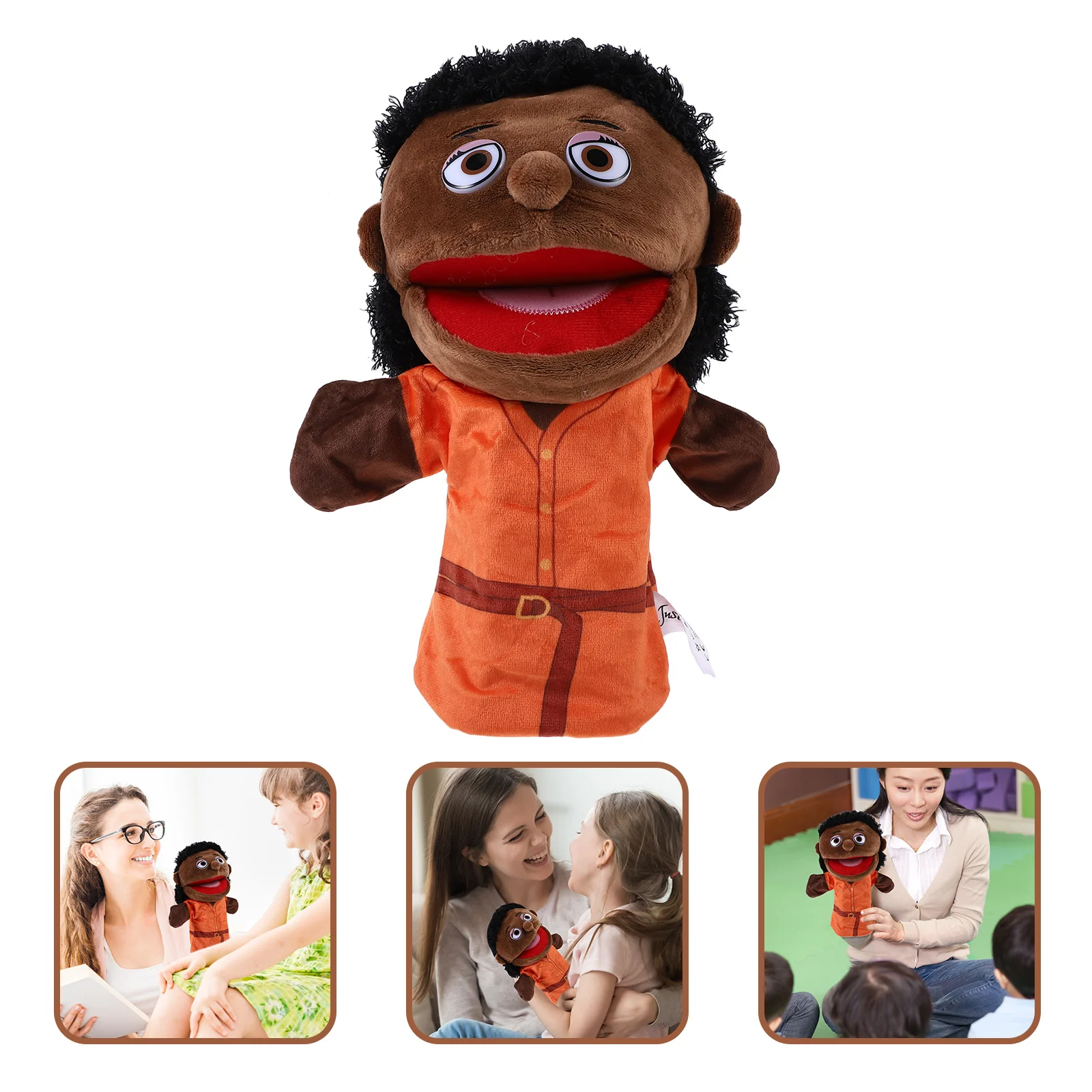 1 قطعة دمية يد أمي الكرتون دمية لرواية القصص دور الأسرة دمى اليد الإبداعية اللعب التعليمية #1