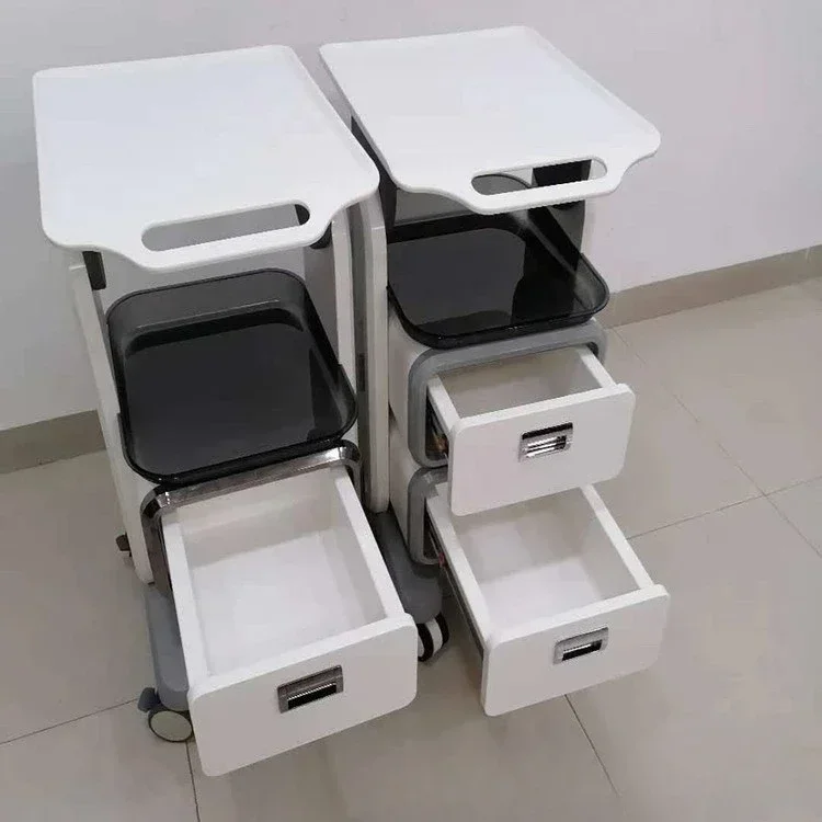 

Dental oral tool cart manufacturer medical apparatus cosmetic clinic drawer mobile cart rack workbench