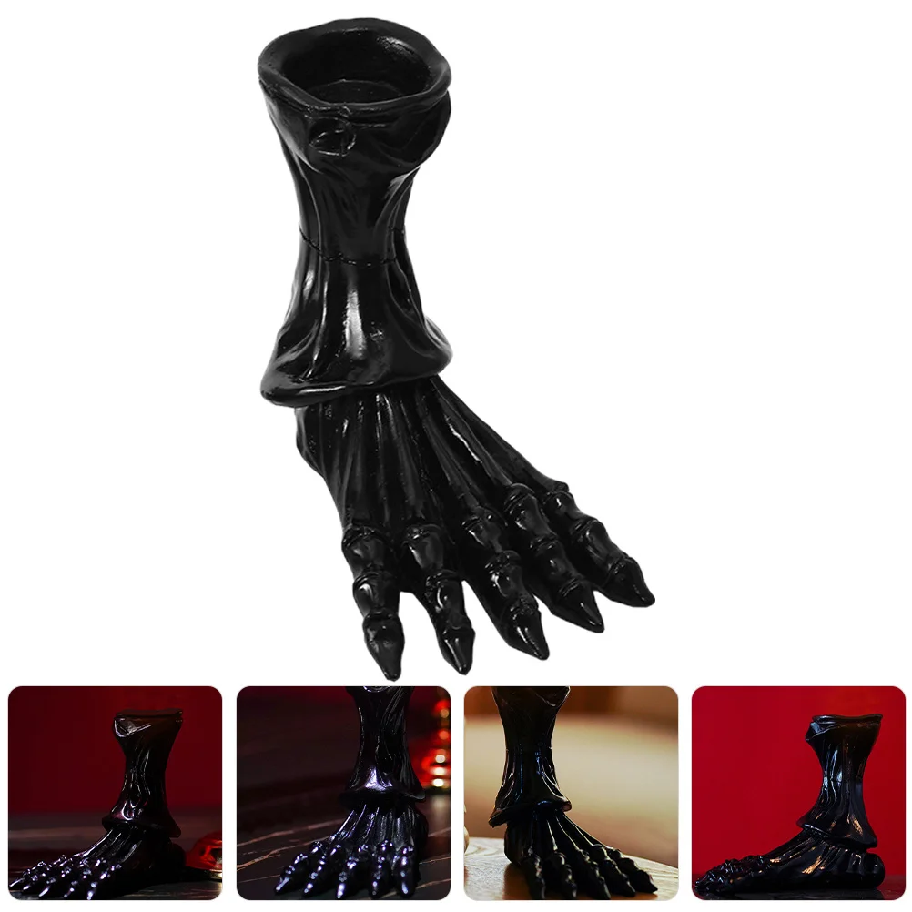 

Foot Resin Holder Halloween Tealight Candlestick Gothic Spooky Home Decoration Foot Holder