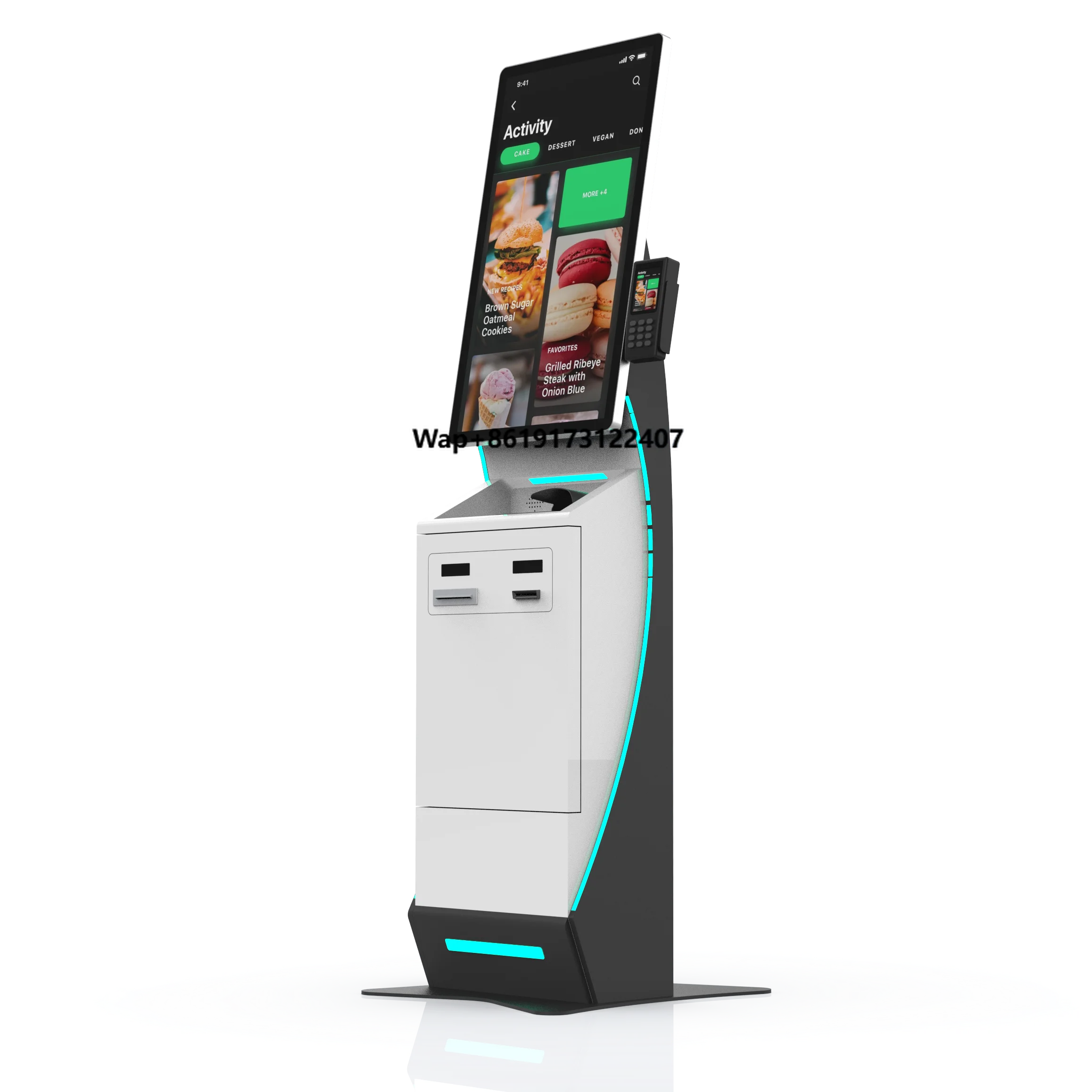Self Service Ordering Checkout Cash Card Payment Terminal Machine Kiosk For Restaurants Food Store Hotel