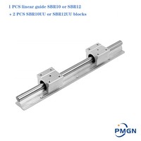 SBR Linear Rail SBR10 SBR12 Length 200-1000mm  1set: 1 Pcs Linear Guide SBR10 Or SBR12 + 2 Pcs SBR10uu Or SBR12uu Blocks For Cnc