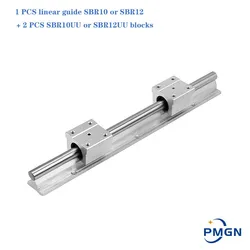 SBR Linear Rail SBR10 SBR12 Length 200-1000mm  1set: 1 Pcs Linear Guide SBR10 Or SBR12 + 2 Pcs SBR10uu Or SBR12uu Blocks For Cnc
