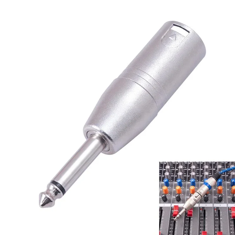 Zinc Alloy 1/4 Inch TRS To XLR Adapter 6.5mm Stereo 1/4 TRS Male To XLR 3Pin Female And Male Stereo Balanced Sound Connector