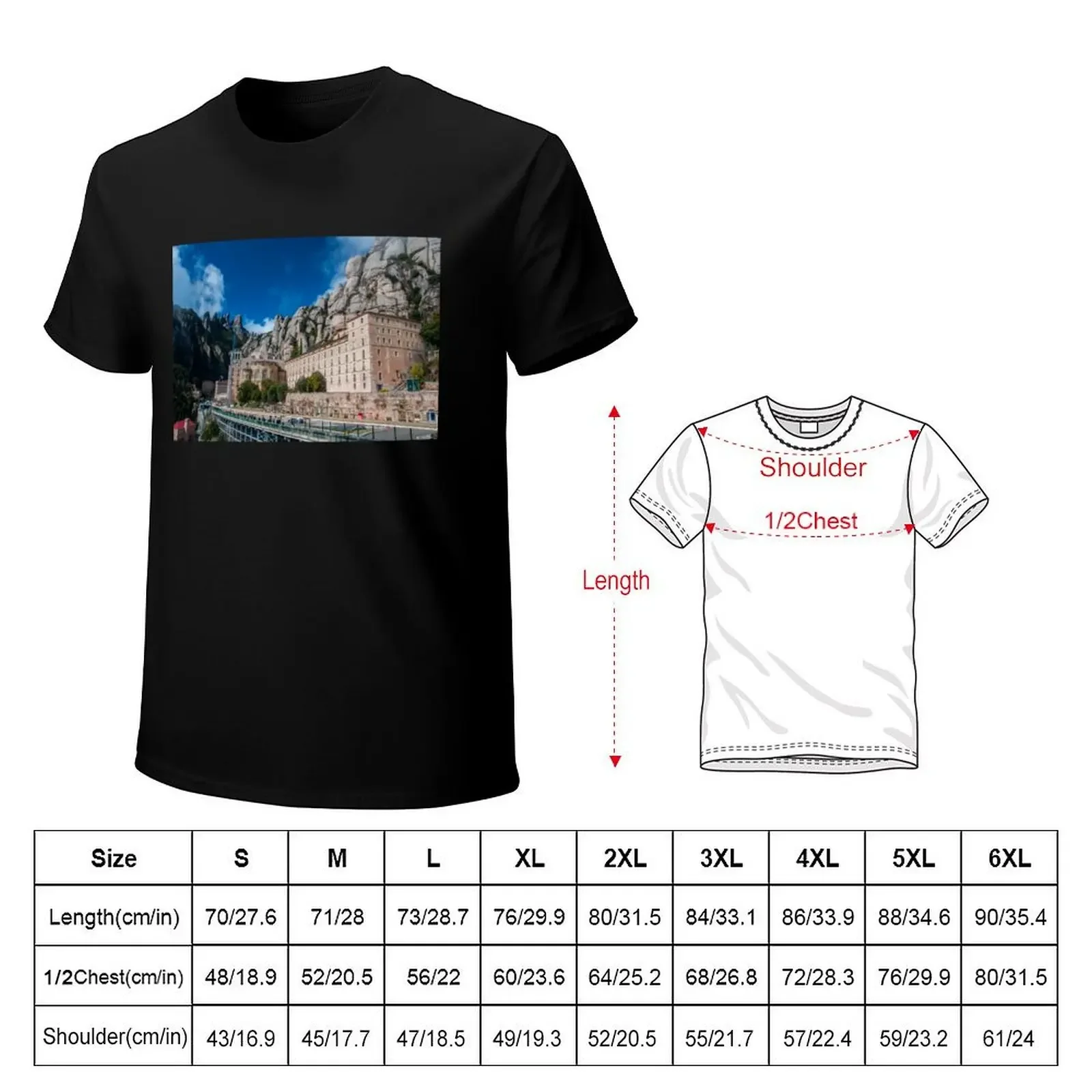 Montserrat monastery T-Shirt cute clothes shirts graphic tee vintage t shirt men