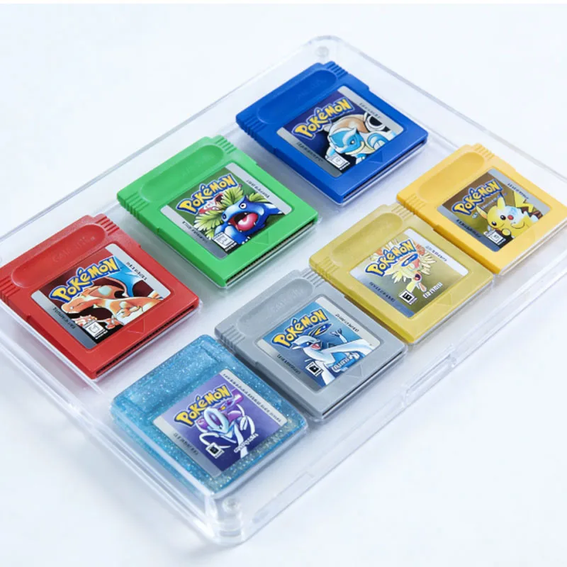 USA ESP FRA GBC Pokemon Cartridge Bundle Red/Blue/Crystal/Gold/Silver/Yellow/Green Multilingual Card Pokemon Game Card view 3