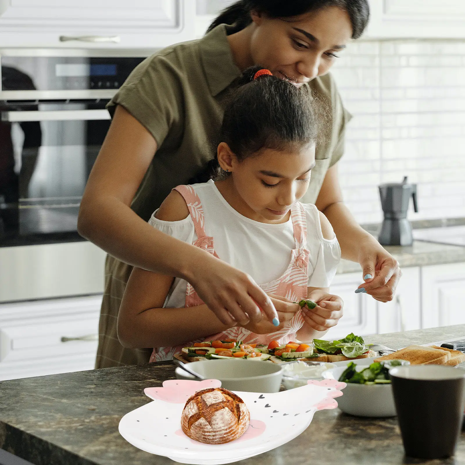 

Керамическая тарелка в форме петуха, 1 шт., мультяшная тарелка для сервировки еды, десертов, фруктов, салатов, суши, посуда для хранения