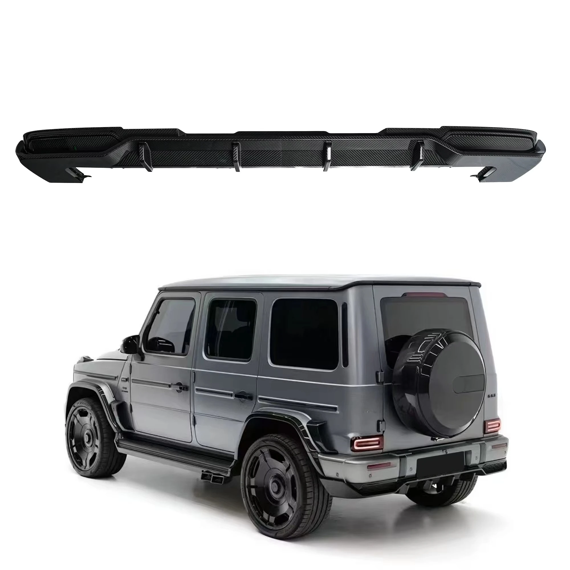 

New Arrival W465 G63 Dry Carbon Top Style Rear Lip Carbon Fiber Rear Diffuser Car Accessories Auto Parts